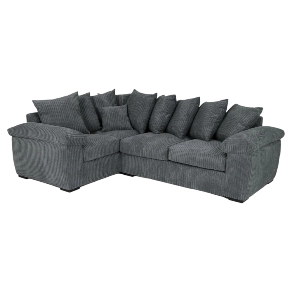 Amalfi Alex Corner Sofa Left Grey Jumbo Slate