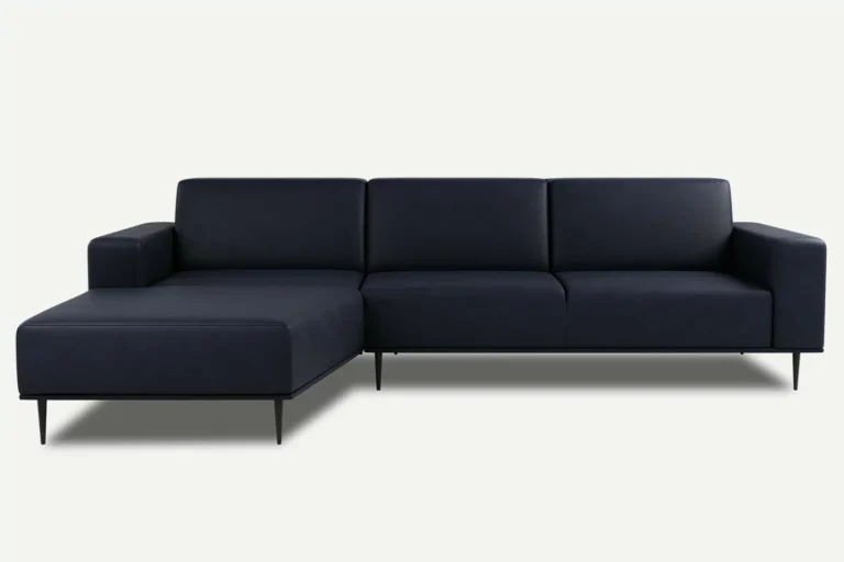 Daglas I Modern Corner Sofa Left Dark Blue Letto 79