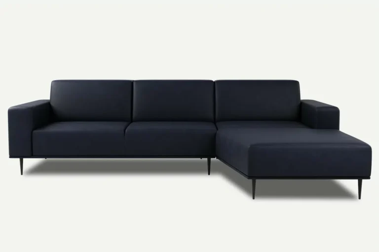 Daglas I Modern Corner Sofa Right Dark Blue Letto 79