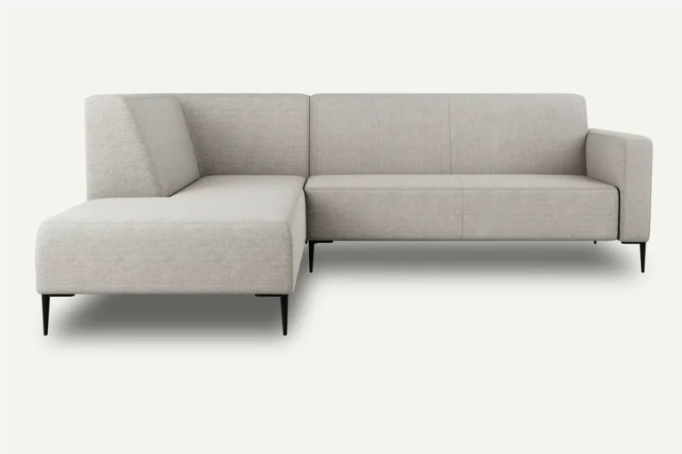 Bolder Modern Corner Sofa with backrest Left Beige Diosa 01