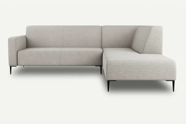 Bolder Modern Corner Sofa with backrest Right Beige Diosa 01