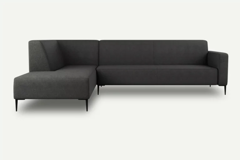 Bolder Big Modern Corner Sofa with backrest Left Graphite Diosa 93