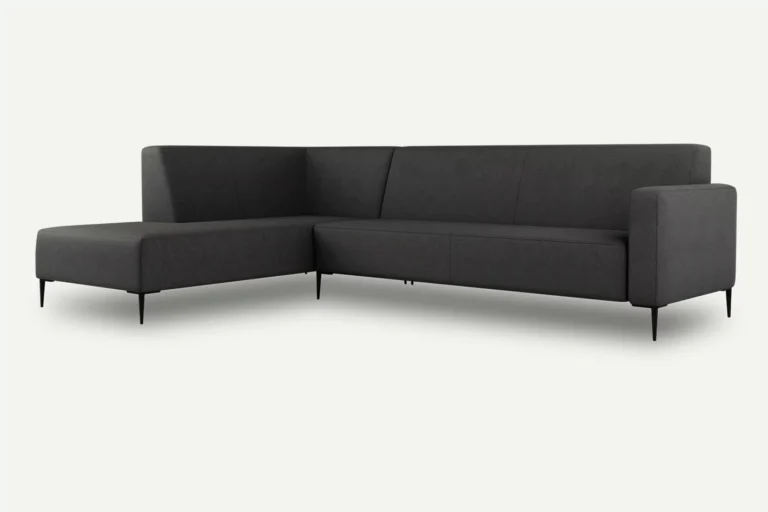 Bolder Big Modern Corner Sofa with Backrest Graphite Diosa 93