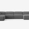 Moved Corner Sofa U Shape Left Chaise Grey Castel 93 - Image 2