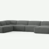 Moved Corner Sofa U Shape Left Chaise Grey Castel 93 - Image 3