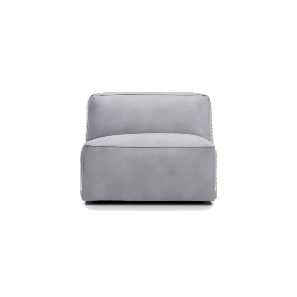 Moved XL Mid Seat Armchair Module Light Grey Torre 18