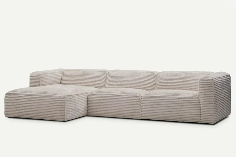 Moved XL 4 Seater Corner Sofa White Cream Tilia 03