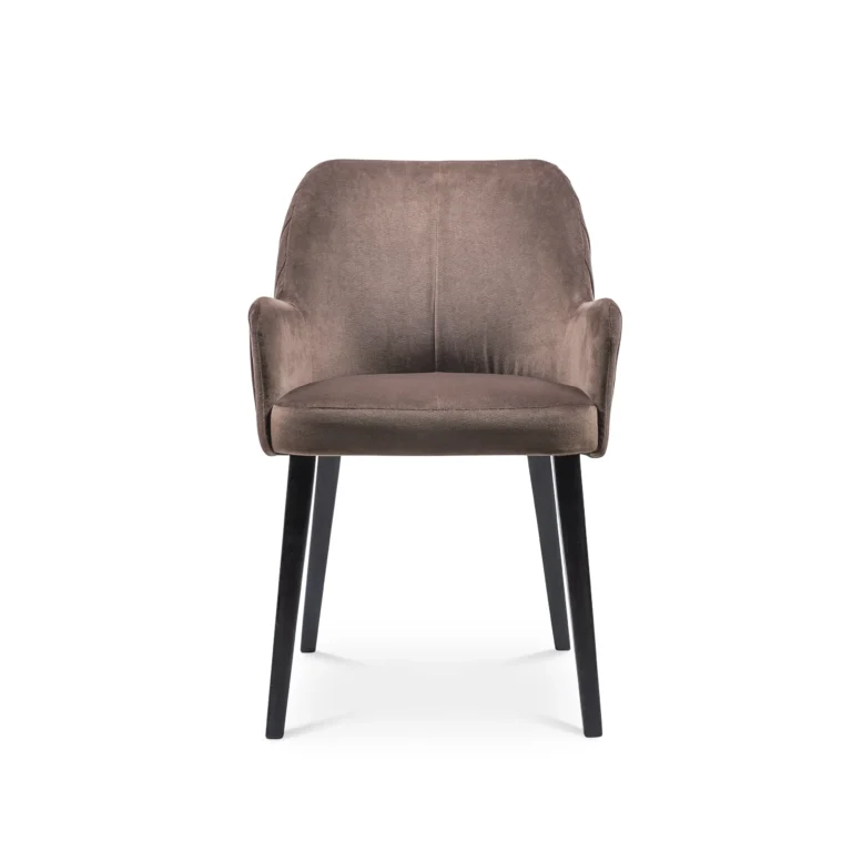 Plisse Chair Brown Velvet