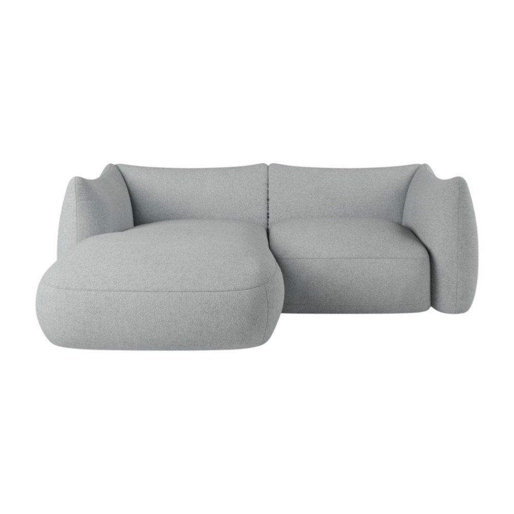 Cosy 2 Seater Modular Corner Sofa Ash Grey Vinci 07
