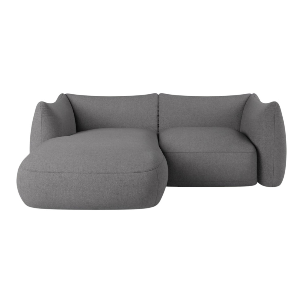 Cosy 2 Seater Modular Corner Sofa Dark Ash Grey Vinci 08
