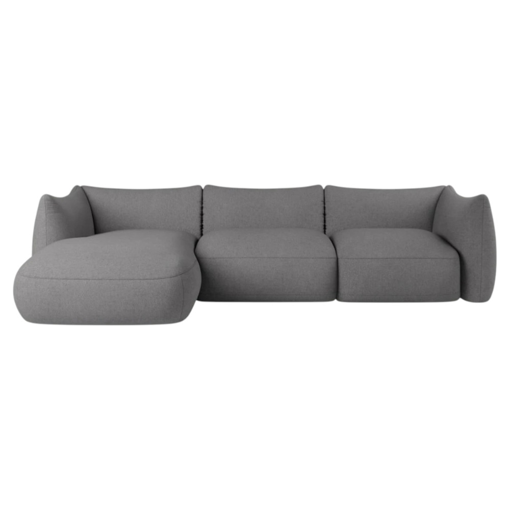 Cosy 3 Seater Modular Corner Sofa Dark Ash Grey Vinci 08