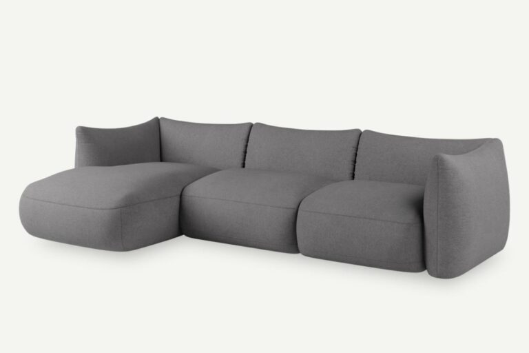 Cosy 3 Seater Modular Corner Sofa Dark Ash Grey Vinci 08