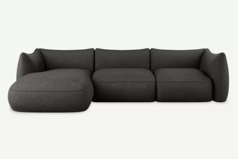 Cosy 3 Seater Modular Corner Sofa Left Graphite Diosa 93