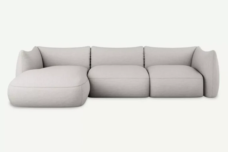 Cosy 3 Seater Modular Sofa Left White Beige Diosa 01
