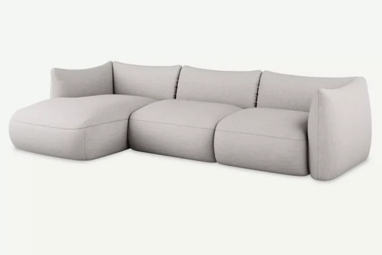 Cosy 3 Seater Modular Corner Sofa White Beige Diosa 01