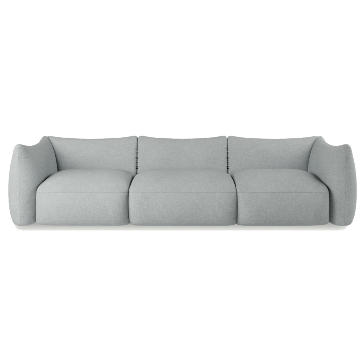 Cosy 3 Seater Sofa Modular Ash Grey Vinci 07