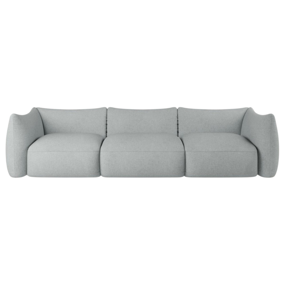 Cosy 3 Seater Sofa Modular Ash Grey Vinci 07