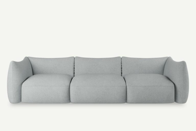 Cosy 3 Seater Sofa Modular Ash Grey Vinci 07