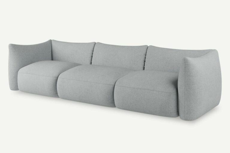 Cosy 3 Seater Sofa Modular Ash Grey Vinci 07