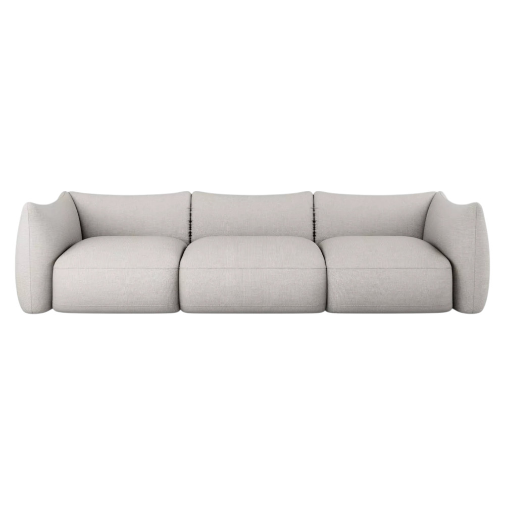 Cosy 3 Seater Sofa Modular White Beige Diosa 01