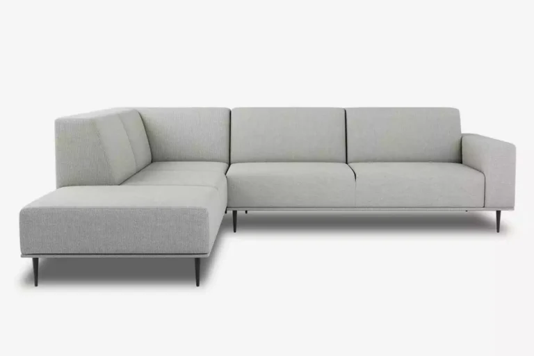 Daglas II XL Modern Corner Sofa Left White Beige Diosa 01