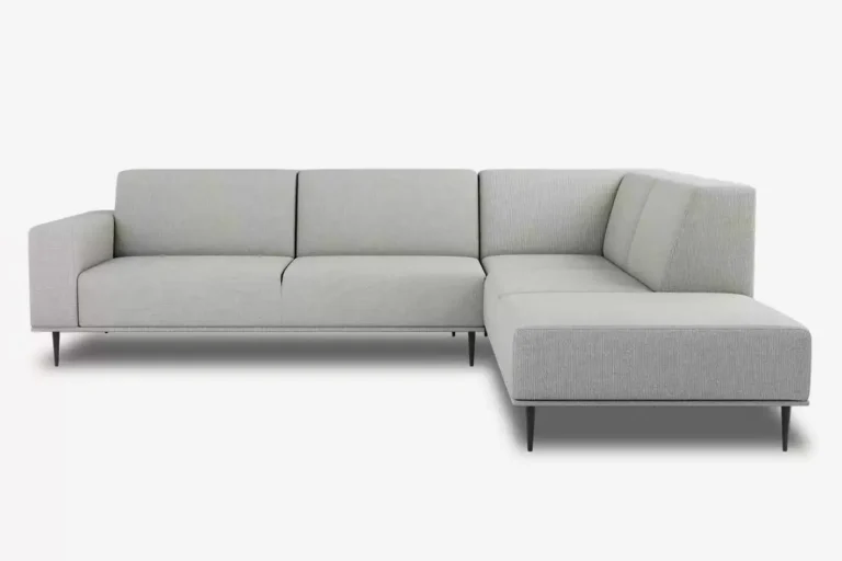 Daglas II XL Modern Corner Sofa Right White Beige Diosa 01