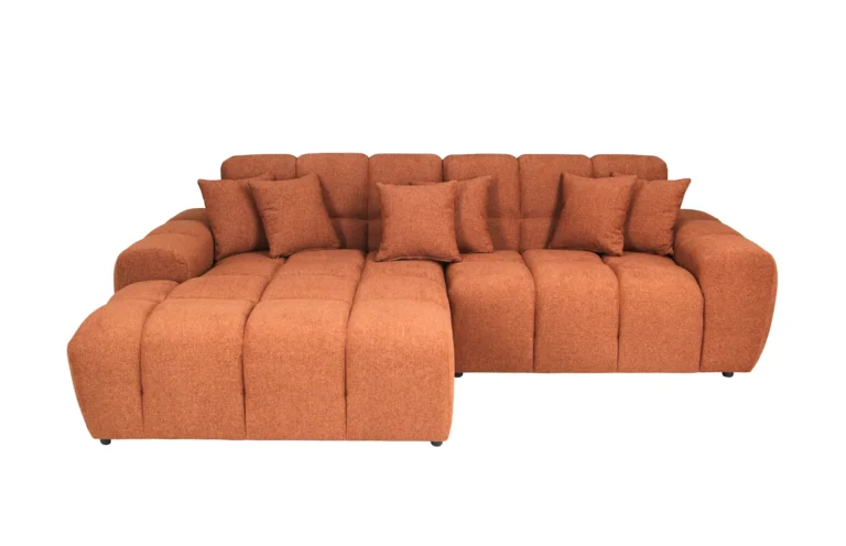 Kubus Corner Sofa Left Orange