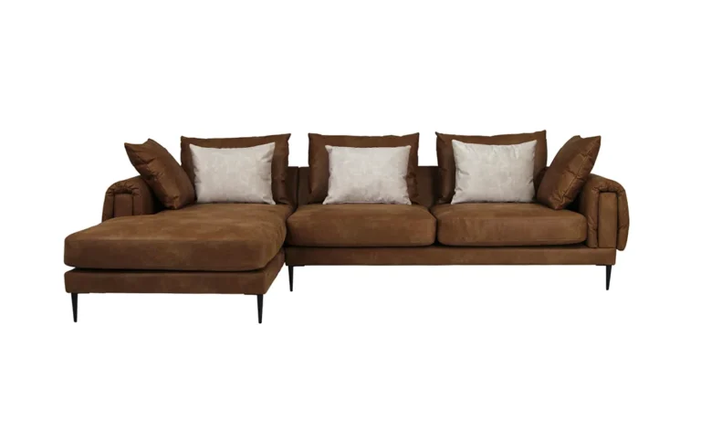 Ray Corner Sofa Left Brown