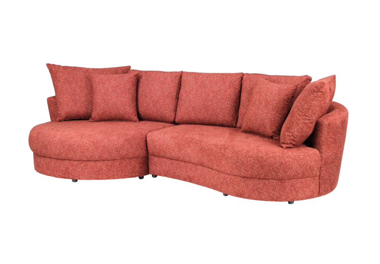 Samos Corner Sofa Left Orange