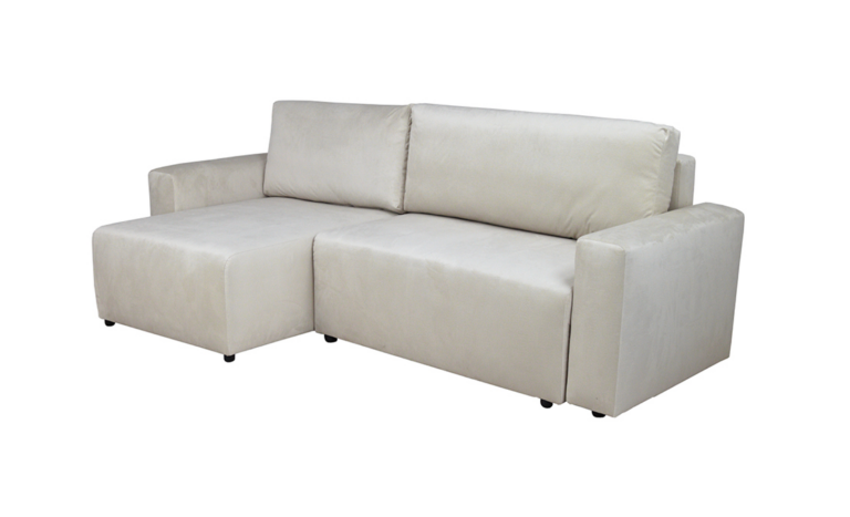 Stella Corner Sofa Bed Left White