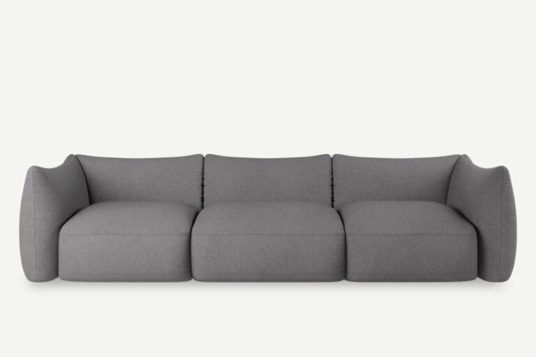 Cosy 3 Seater Sofa Modular Dark Ash Grey Vinci 08