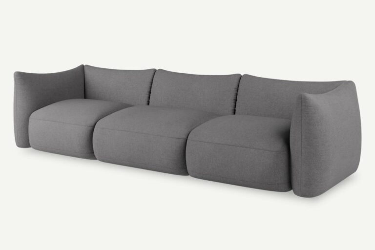 Cosy 3 Seater Sofa Modular Dark Ash Grey Vinci 08