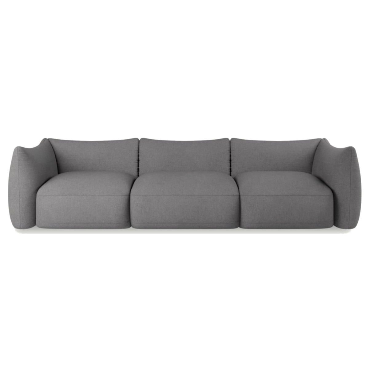 Cosy 3 Seater Sofa Modular Dark Ash Grey Vinci 08