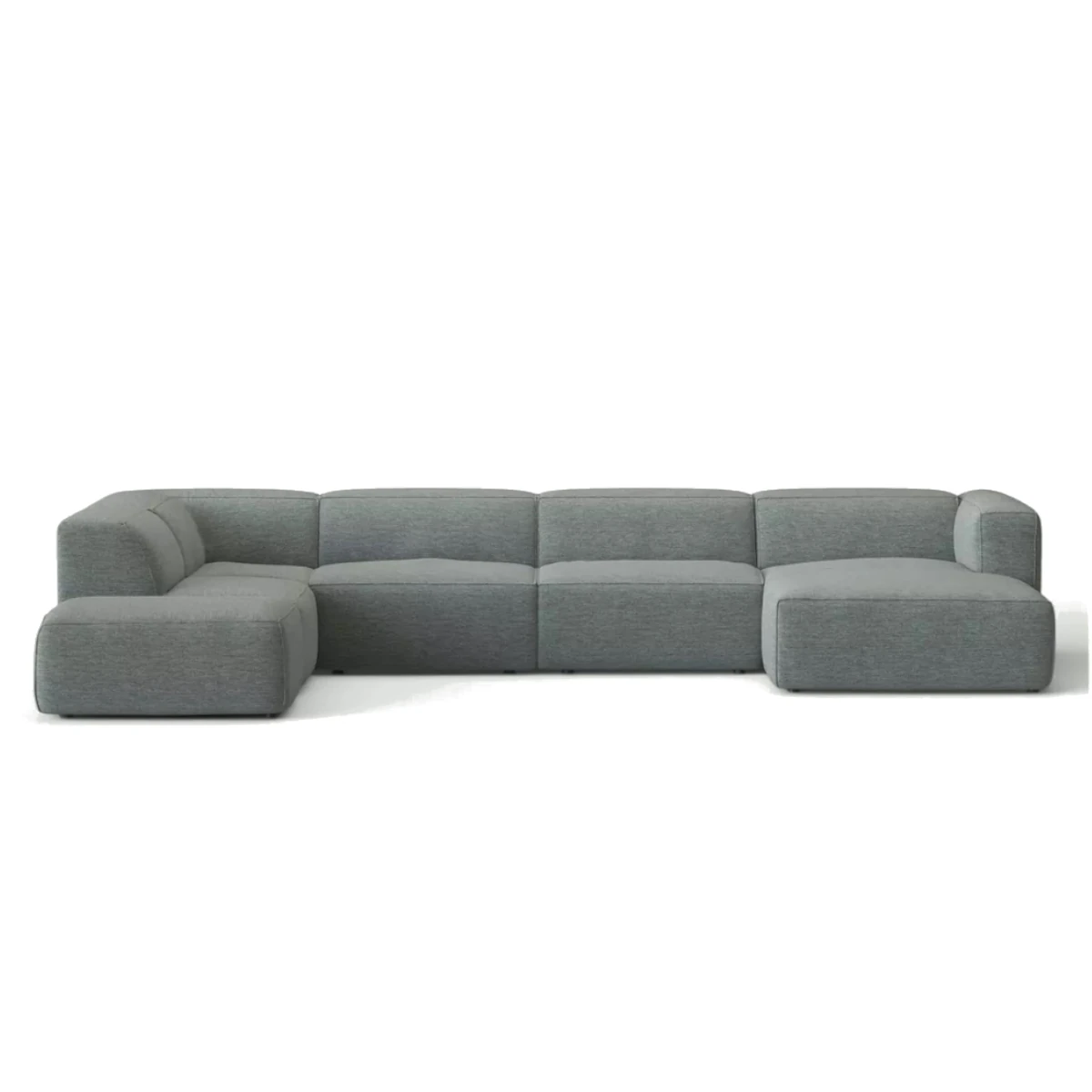 Moved Corner Sofa U Shape Left Chaise Grey Diosa 85