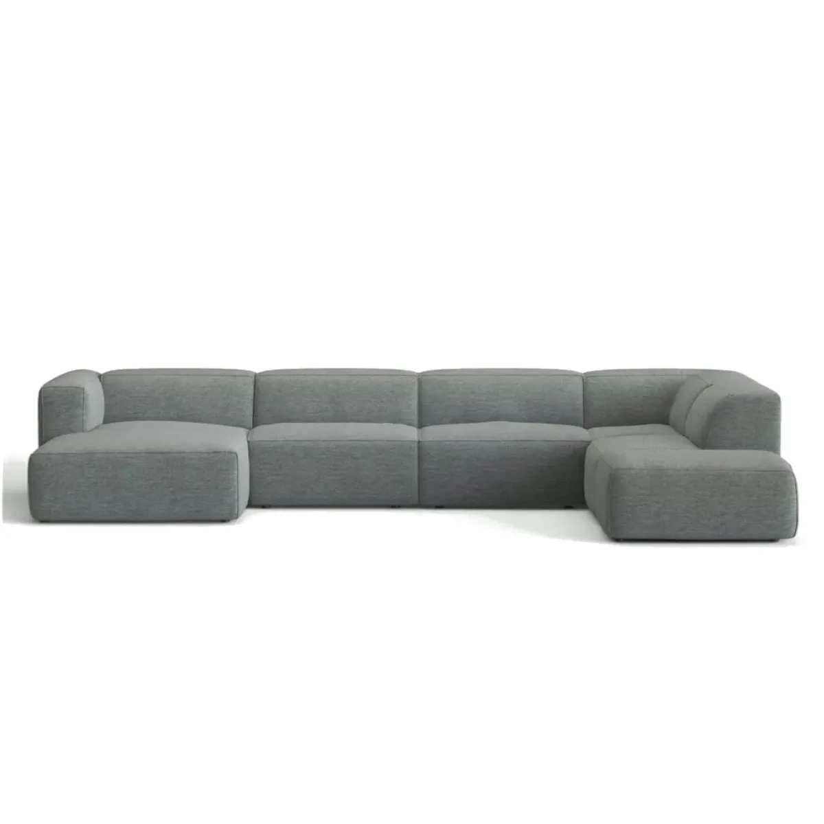 Moved Corner Sofa U Shape Right Chaise Grey Diosa 85