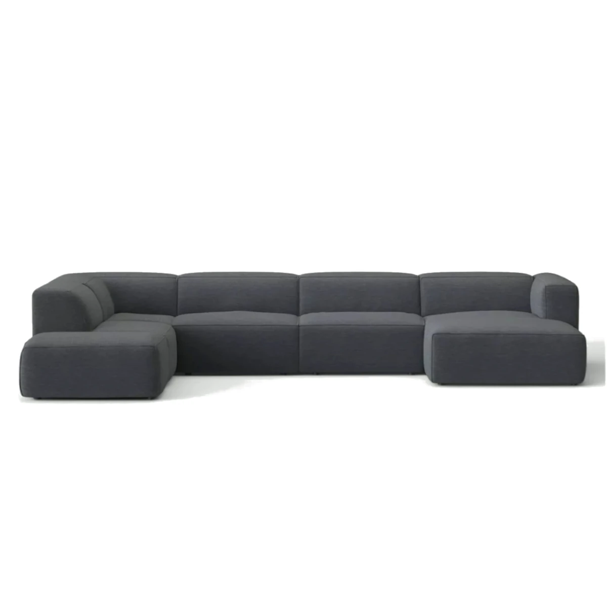 Moved Corner Sofa U Shape Left Chaise Graphite Diosa 93