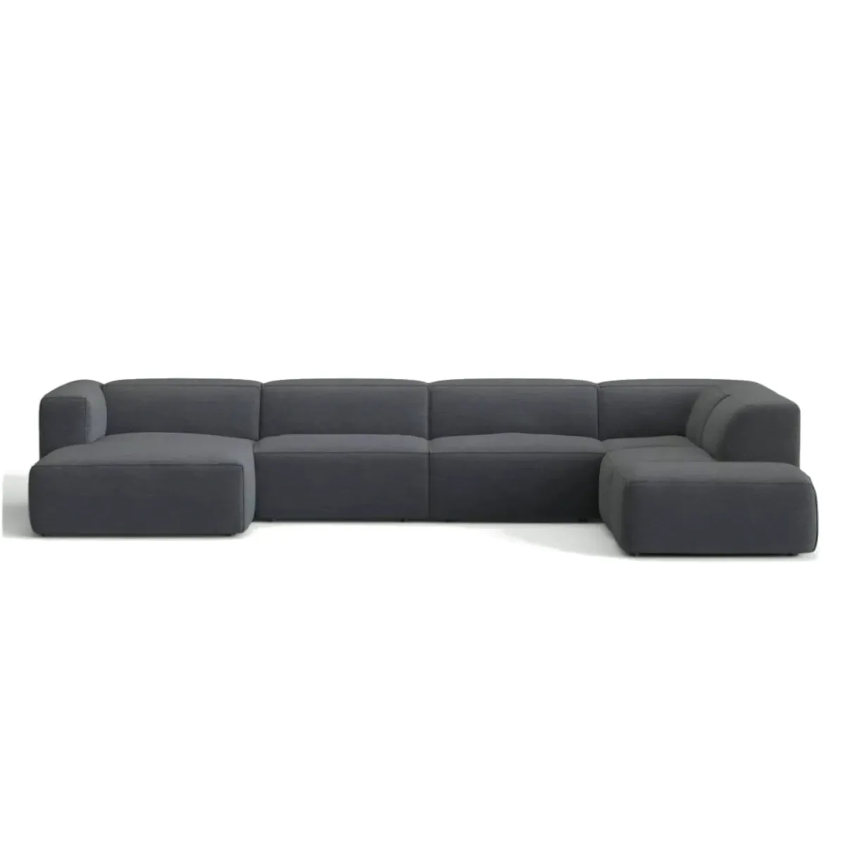 Moved Corner Sofa U Shape Right Chaise Graphite Diosa 93