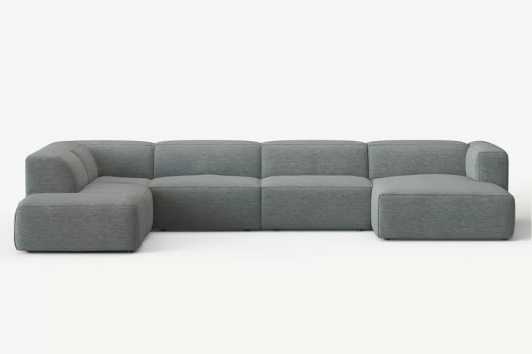 Moved Corner Sofa U Shape Left Chaise Grey Diosa 85
