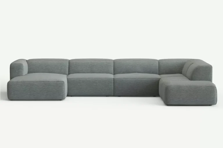 Moved Corner Sofa U Shape Right Chaise Grey Diosa 85