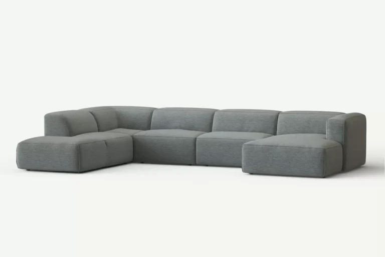 Moved Corner Sofa U Shape Left Chaise Grey Diosa 85
