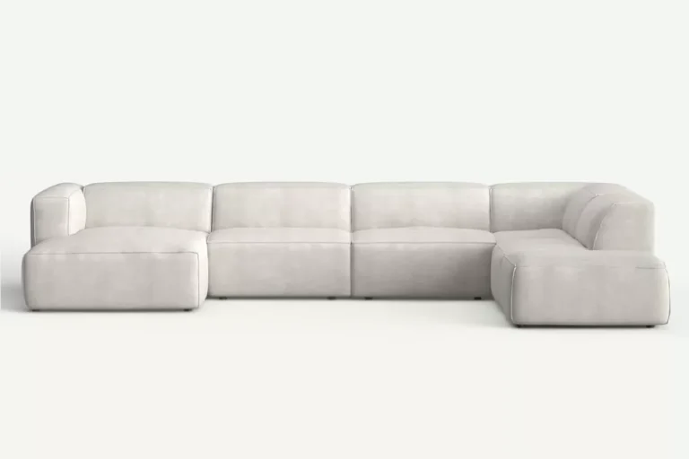 Moved Corner Sofa U Shape Right Chaise Cream Castel 03