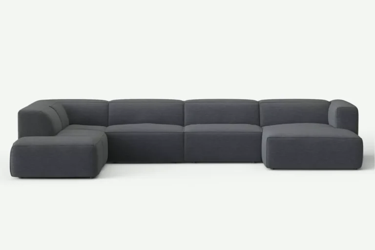 Moved Corner Sofa U Shape Left Chaise Graphite Diosa 93