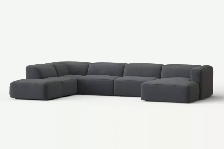 Moved Corner Sofa U Shape Left Chaise Graphite Diosa 93
