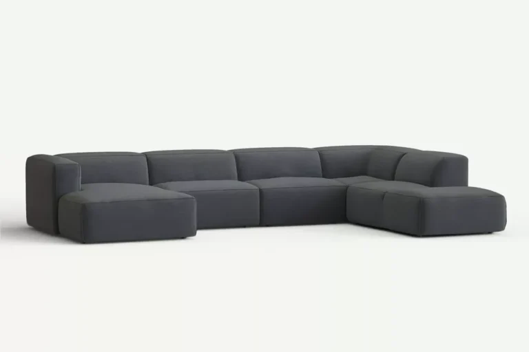 Moved Corner Sofa U Shape Right Chaise Graphite Diosa 93