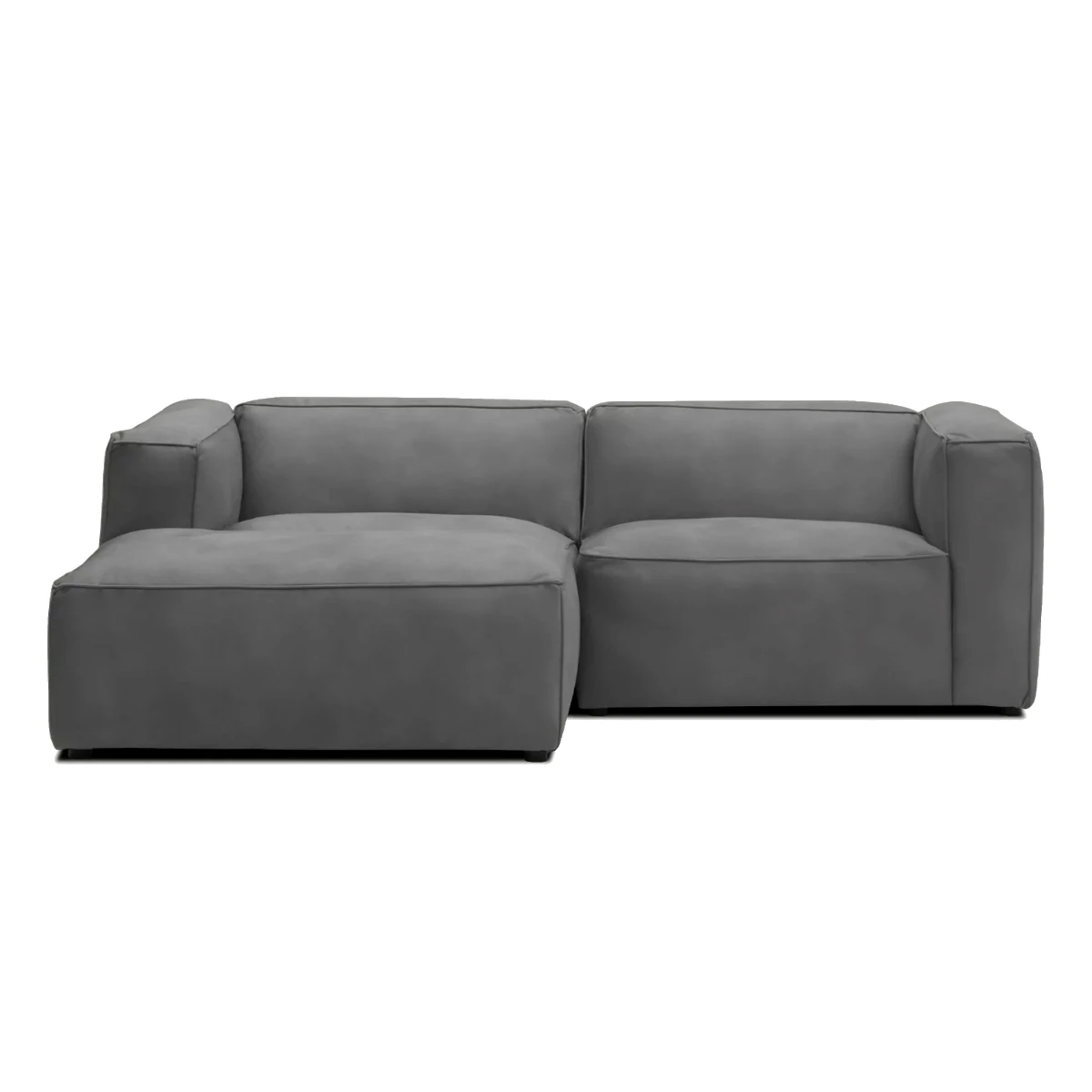 Moved II Small and Modern Corner Sofa Left Ash Grey Letto 93