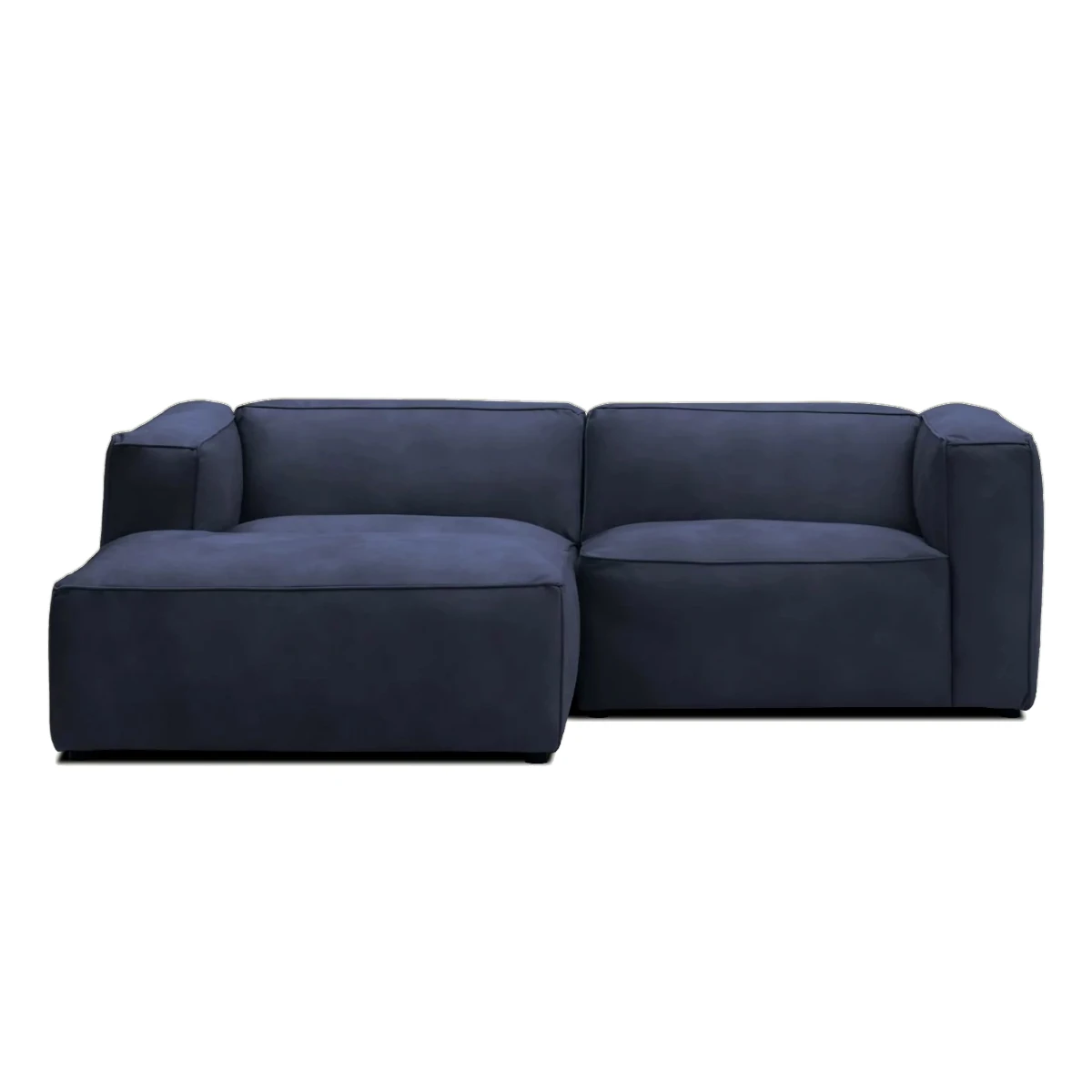 Moved II Small and Modern Corner Sofa Left Dark Navy Letto 79