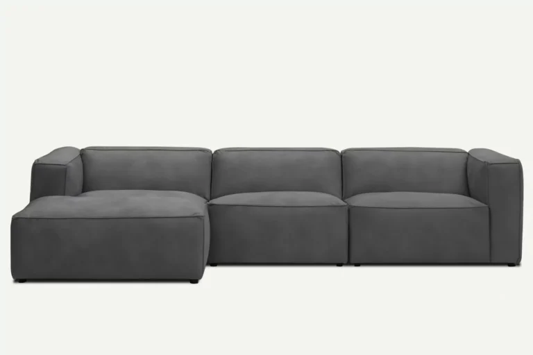 Moved Modern 4 Seater Corner Sofa Left Ash Letto 93