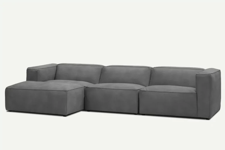 Moved Modern 4 Seater Corner Sofa Ash Letto 93