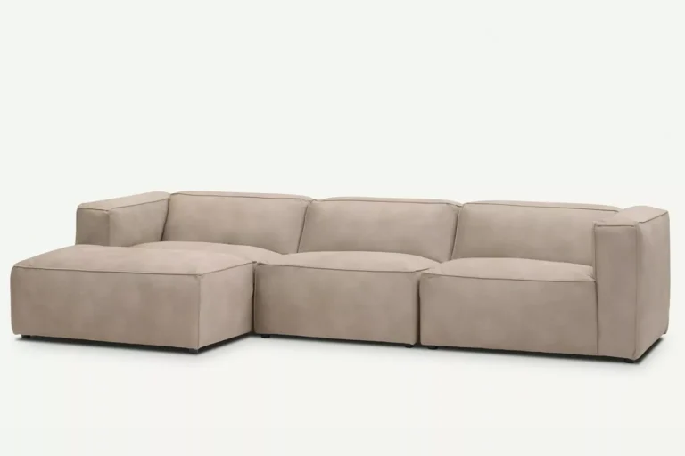 Moved Modern 4 Seater Corner Sofa Warm Beige Letto 11