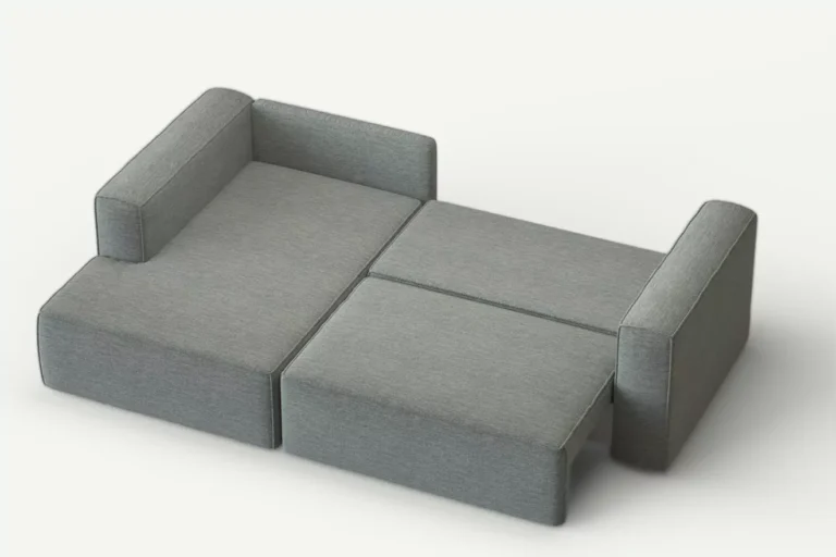 Moved Night Corner Sofa Bed Grey Diosa 85